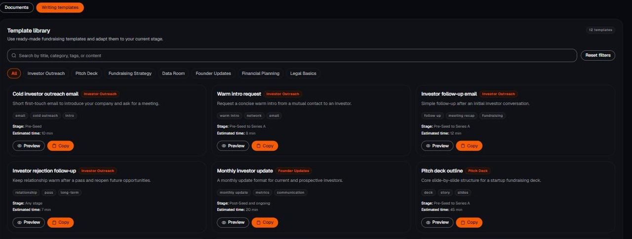 The template library in BildrX